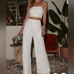Elegant White Women's Jumpsuit